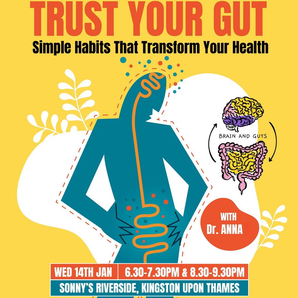 Trust Your Gut: Simple Habits That Transform Your Health, 14 January | Event in East Molesey | AllEvents