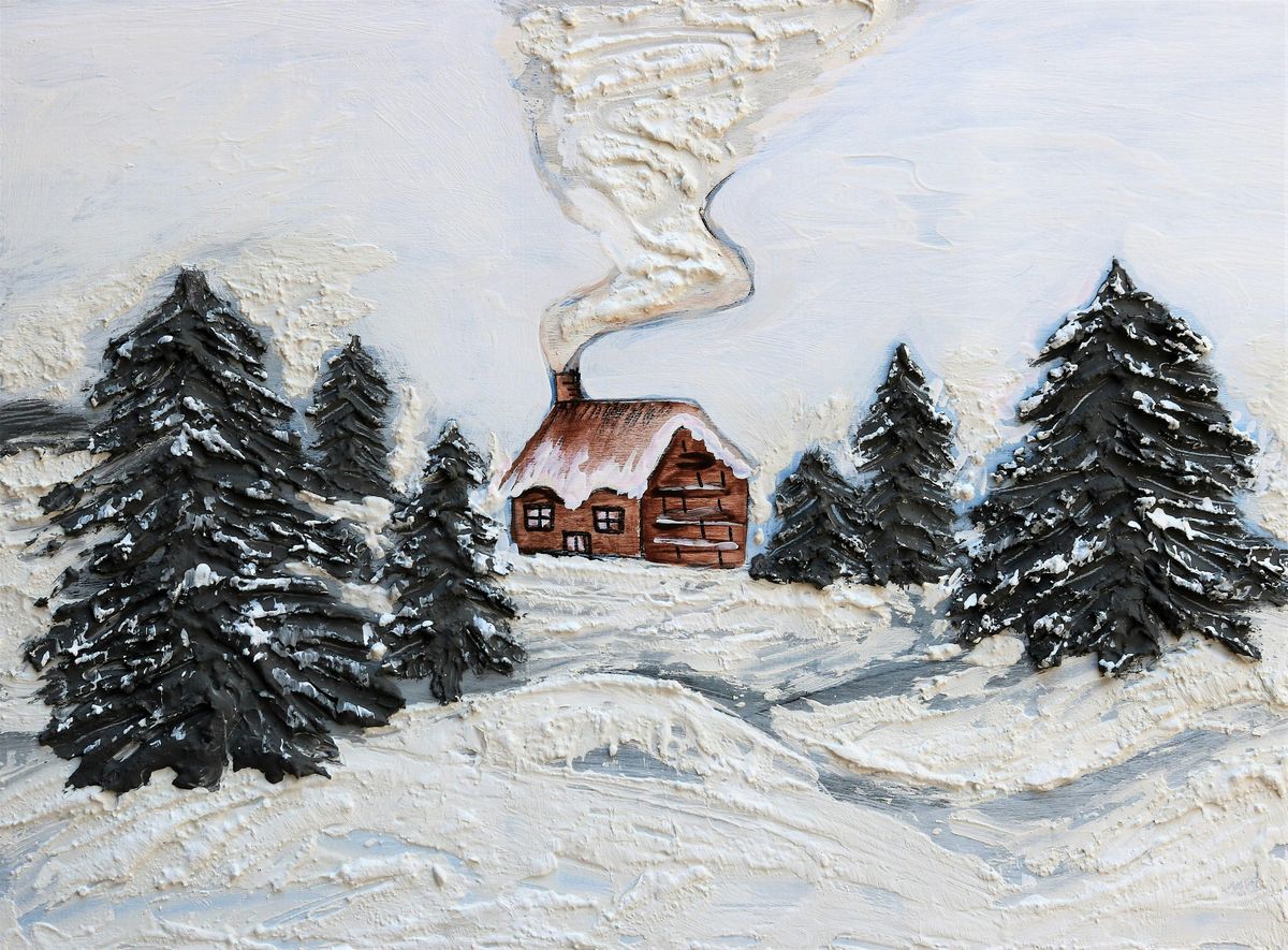 Winter Landscape 3D Textured Artwork with Mixed Media | Event in Windsor | AllEvents