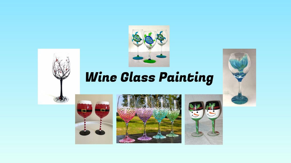 Wine Glass Painting at The Wine Bar, The Wine Bar, Jacksonville Beach