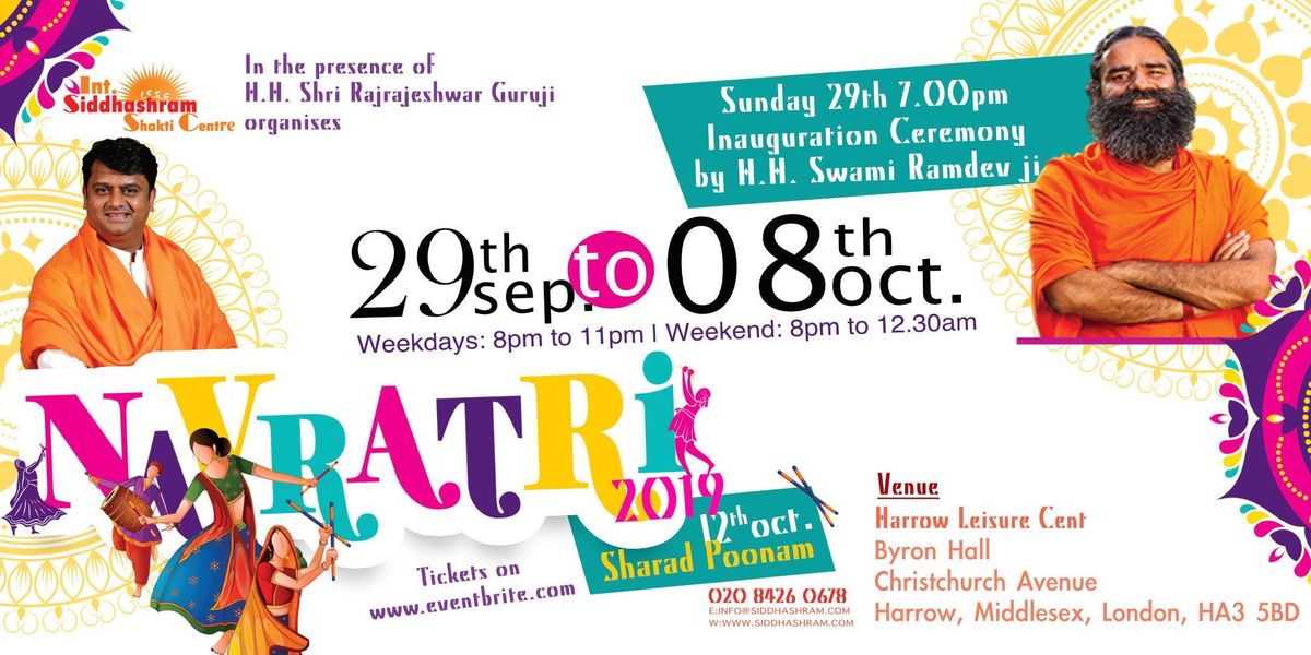 NAVRATRI FESTIVAL 2019 at Harrow Leisure Centre, Harrow NAVRATRI FESTIVAL 2019 at Harrow Leisure Centre, Harrow