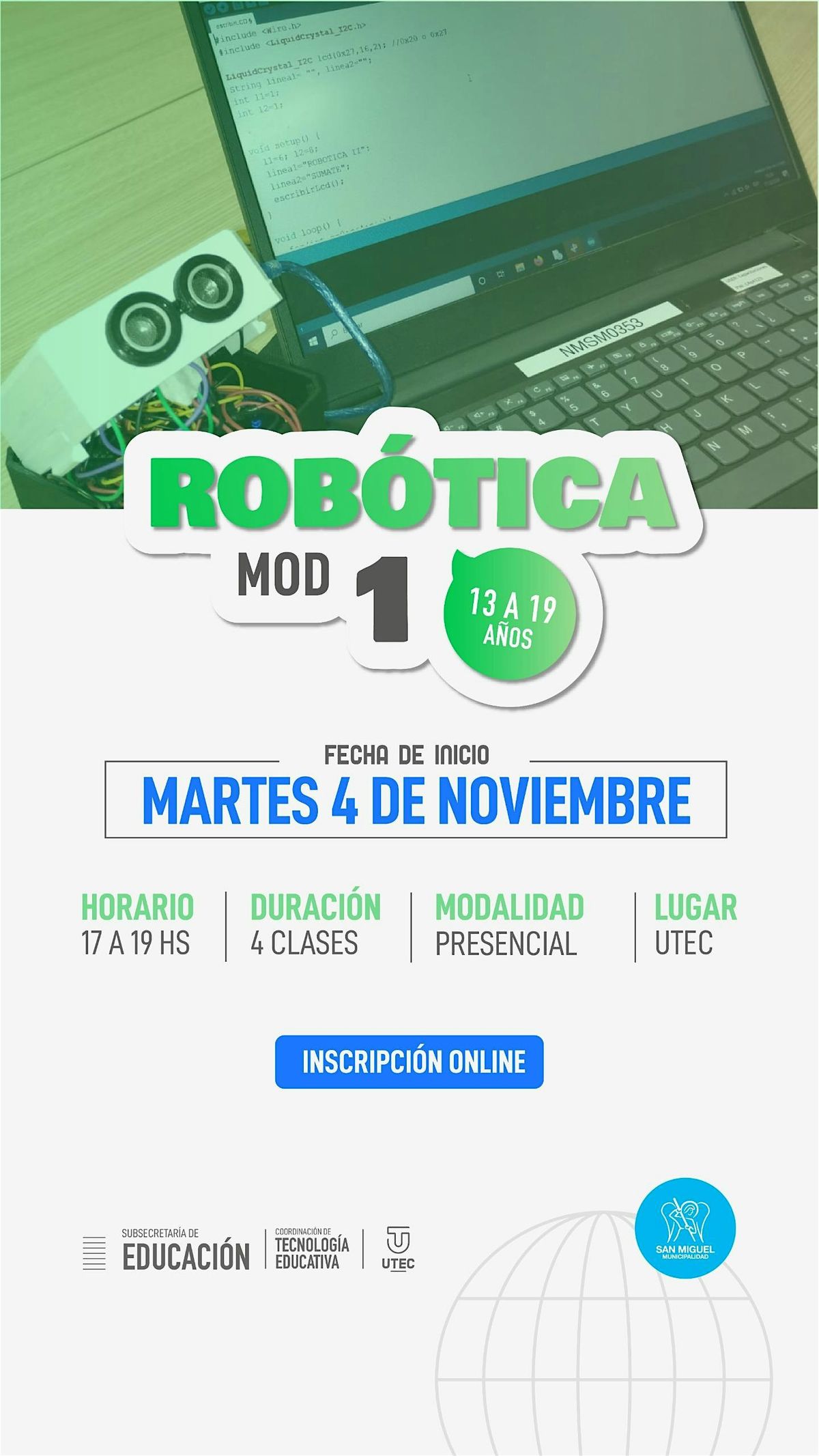 Taller de Robótica, 8 January | Event in San Miguel | AllEvents