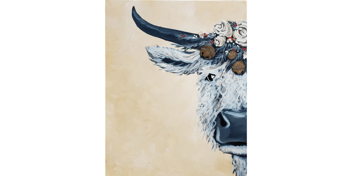 Festive Winter Cow - Paint and Sip in Phoenix | Classpop!™, 10 December | Event in Gilbert | AllEvents