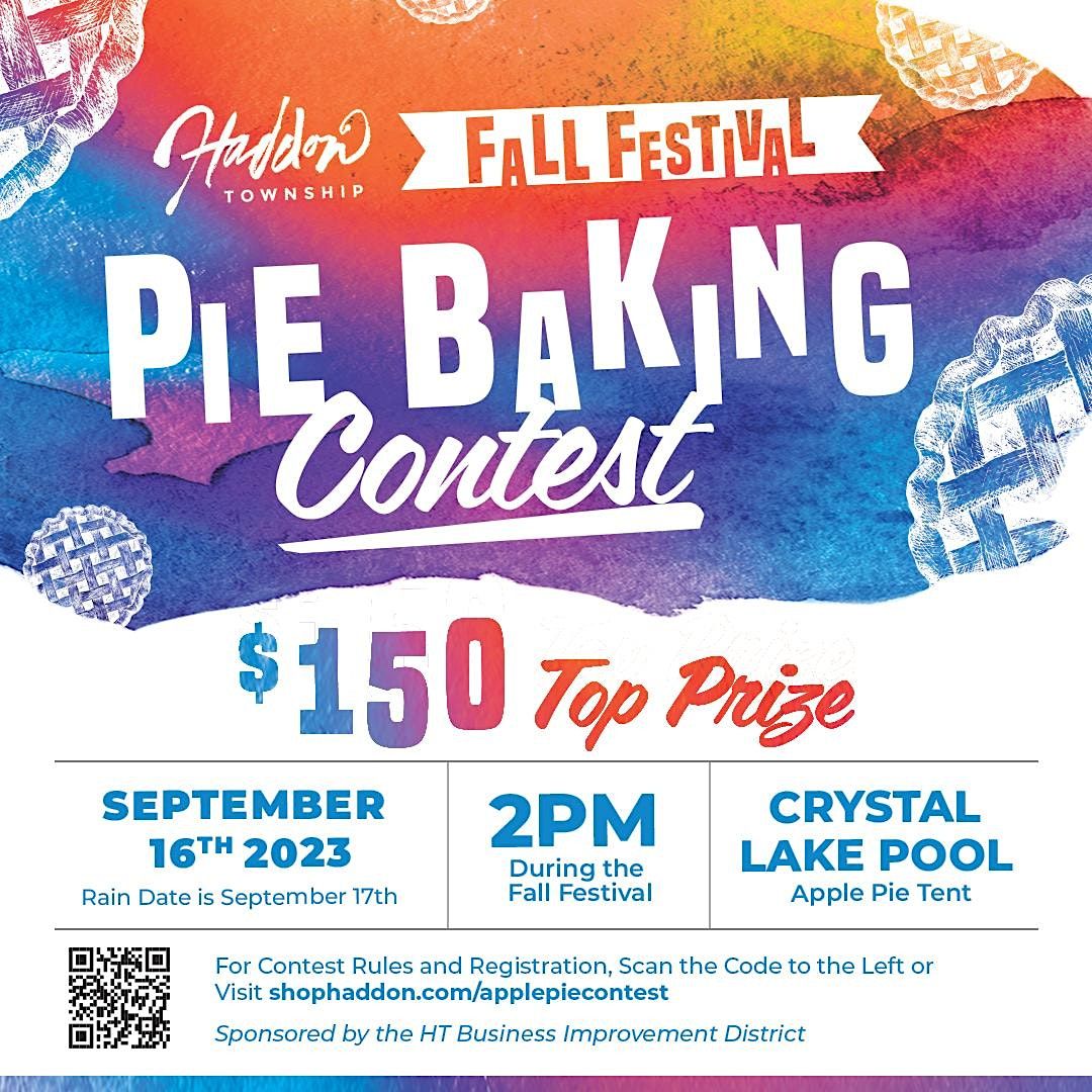 Haddon Twp. Fall Festival Apple Pie Baking Contest, Crystal Lake Pool