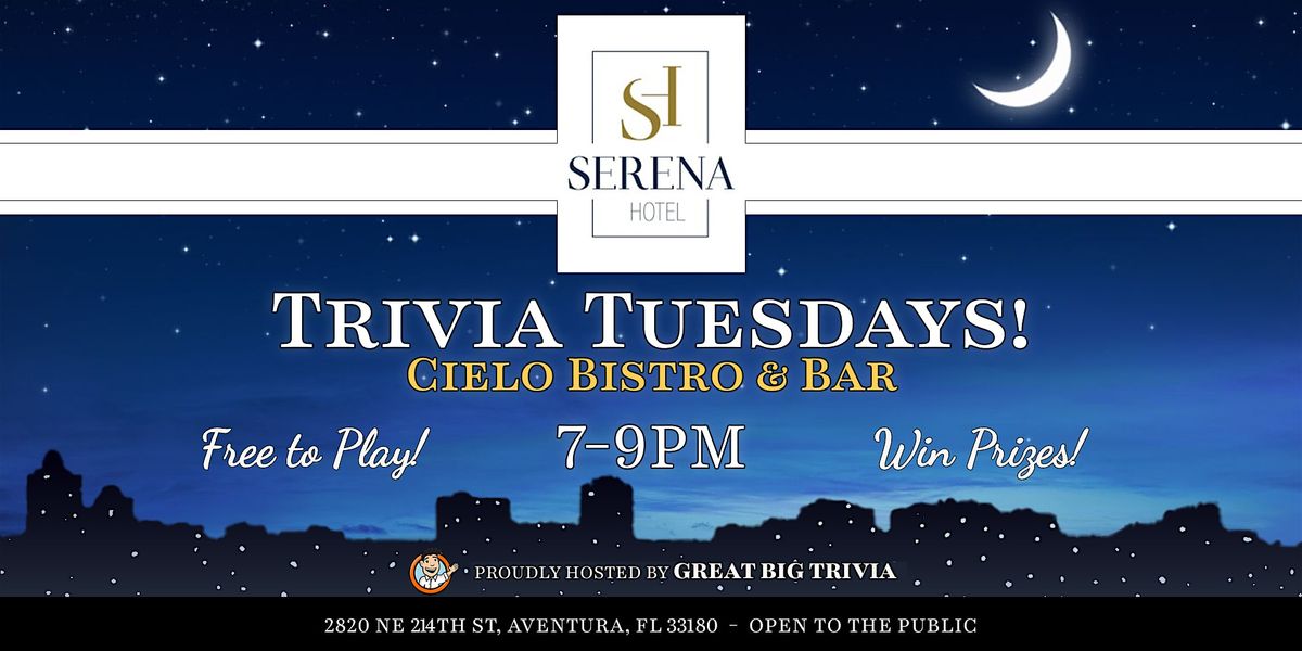 Trivia Night @ Serena Hotel Aventura | Trivia with a View! | Event in Aventura | AllEvents