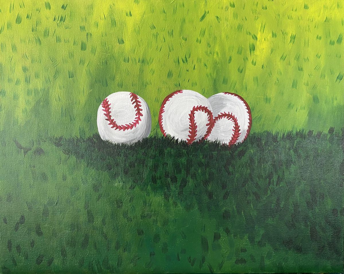 Lets play ball in this fun Paint and sip event at Pain Killers in