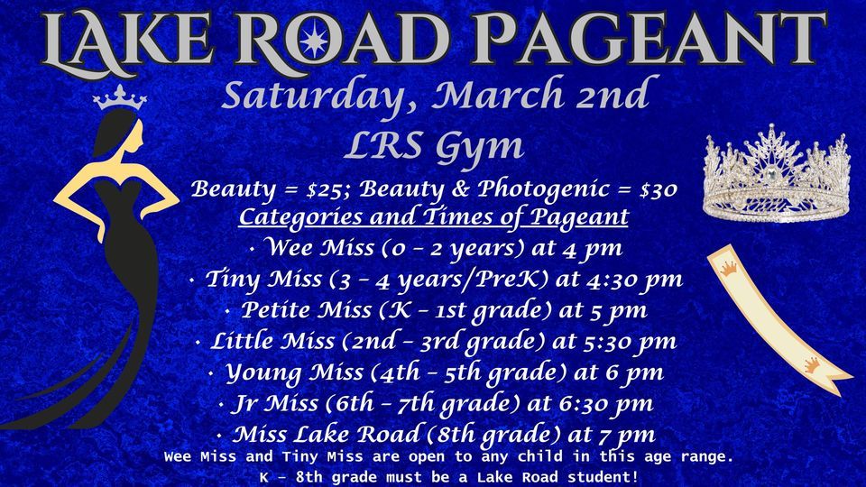Lake Road Pageant, 1130 E Highway 22, Union City, TN, United States