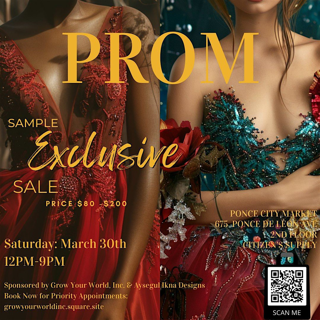 PopUp Prom Boutique Sale, Citizen Supply space in Ponce City Market