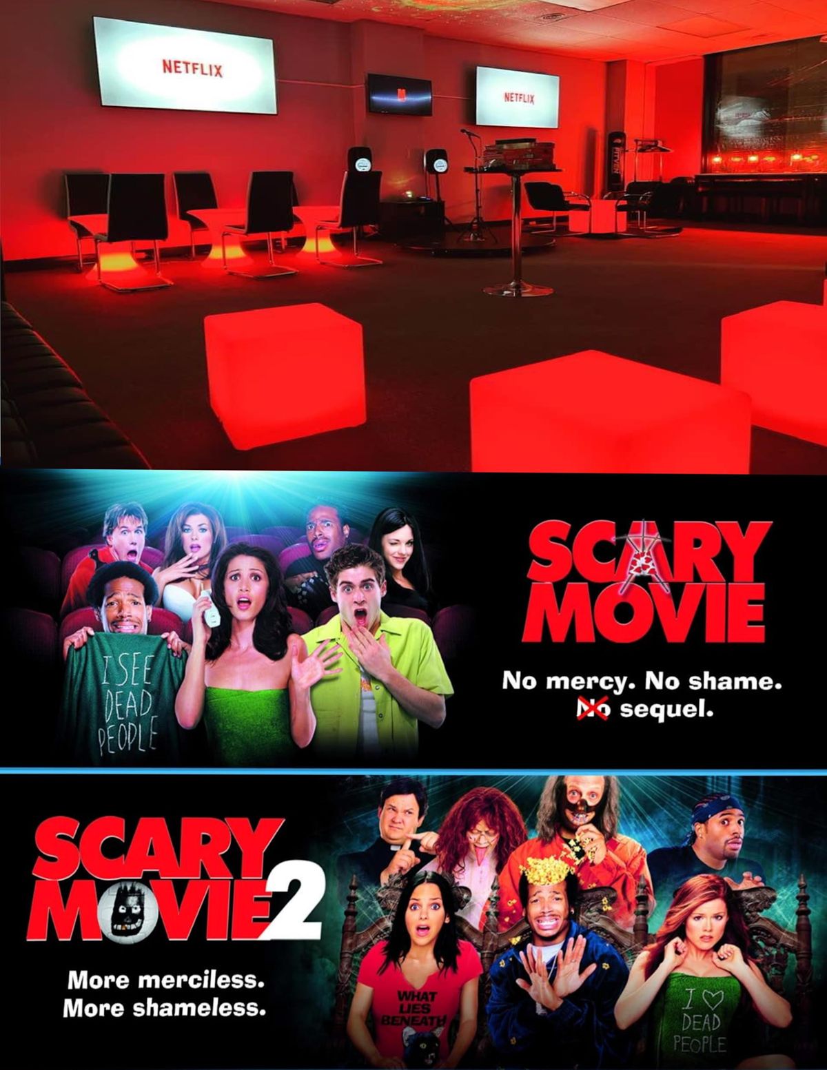 Netflix & Wine Date Night - Scary Movie 1 & 2 Watch Party, Sireal