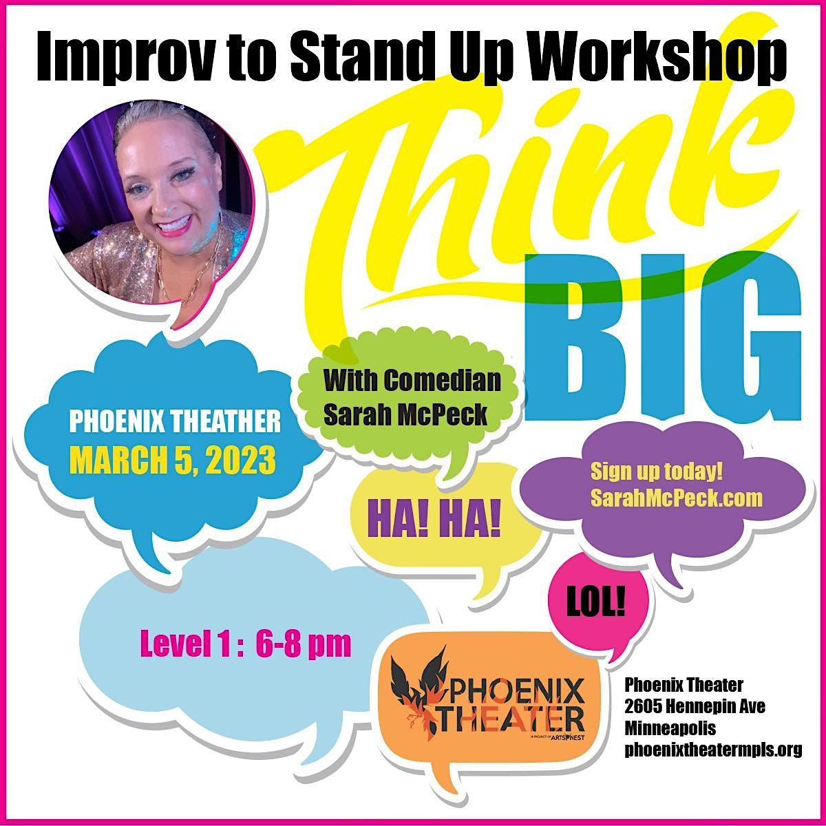 Think Big Improv Comedy Level 2, Phoenix Theater (A Project of Arts