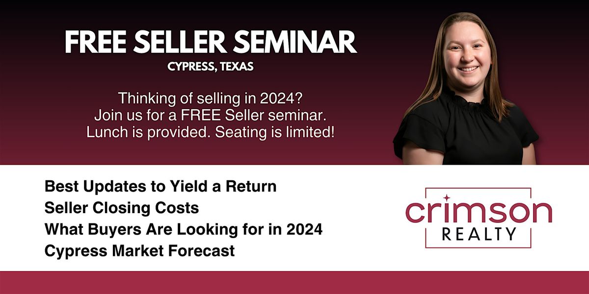 FREE SELLER SEMINAR - Cypress, TX, Lone Star College-CyFair Library (HCPL),  Cypress, 20 April 2024 | AllEvents.in