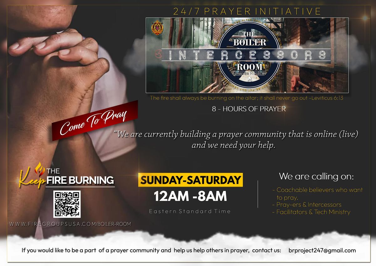 Join the Online Prayer Boiler Room - A Prayer Community Answering the Call | Online Event | AllEvents.in