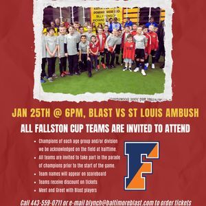 Baltimore Blast at St. Louis Ambush at Family Arena