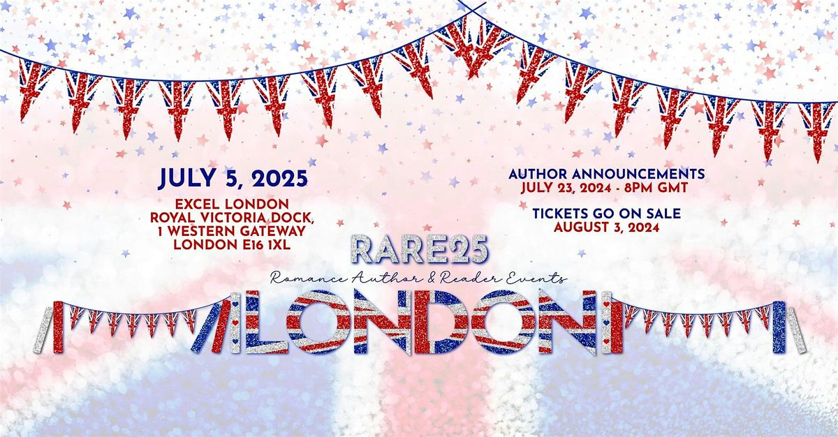 Romance Author & Reader Events presents RARE25London, 4 July | Event in London | AllEvents