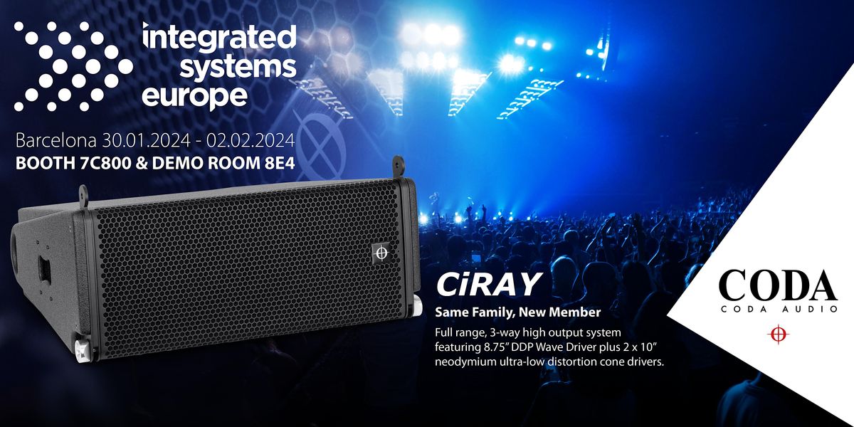 CODA Audio Demos at ISE 2024, Fira Barcelona Gran Via, L'Hospitalet de ...