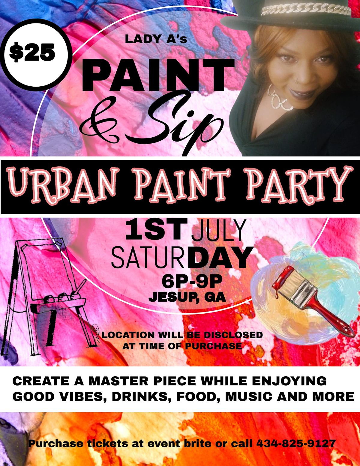 Lady As Paint & Sip Urban Paint Party, 1 July 2023 AllEvents.in