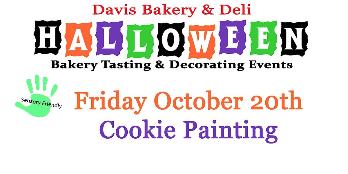 Sensory friendly Halloween cookie painting event, Davis Bakery