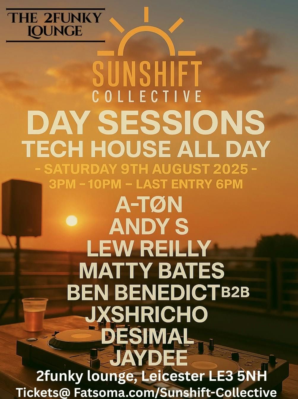 Sunshift day sessions, 9 August | Event in Leicester | AllEvents