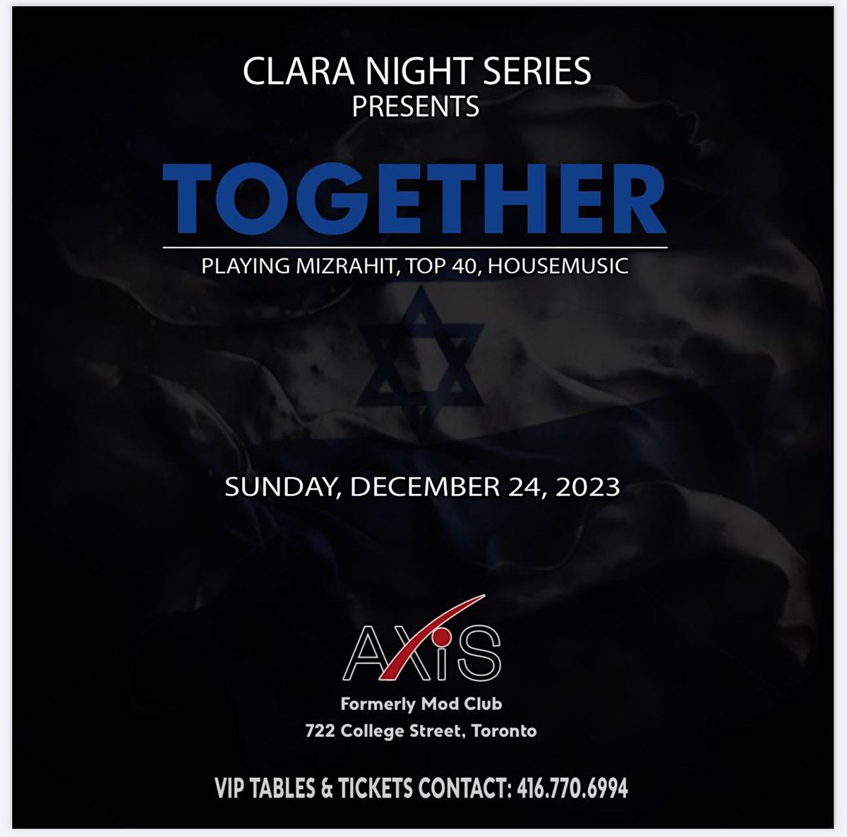 TOGETHER Axis December 24th, The Axis Club Theatre, Toronto, 24 December to 25
