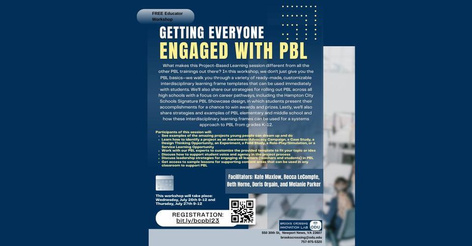 Getting EVERYONE Engaged with PBL A Whole School/District Guide to PBL