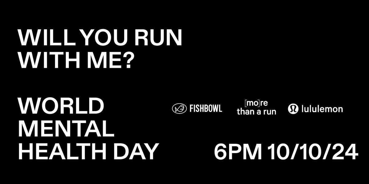 Will you run with me? World Mental Health Day 5k community run, NSW