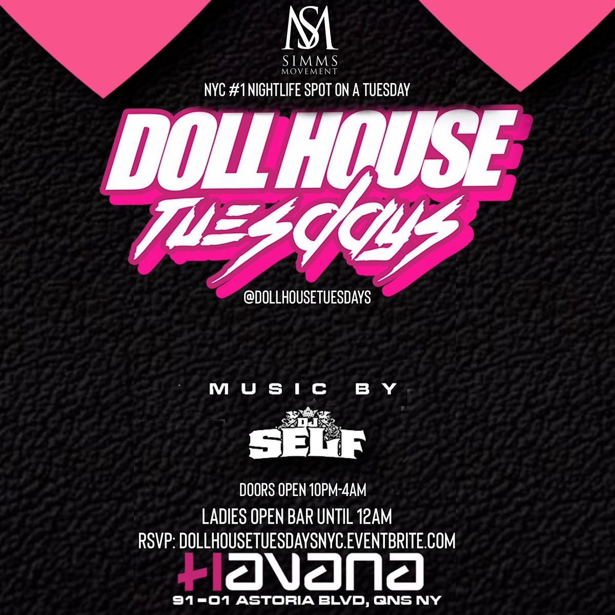 DollHouse Tuesday NYC Republic Ladies Night Free Entry Astoria Queens