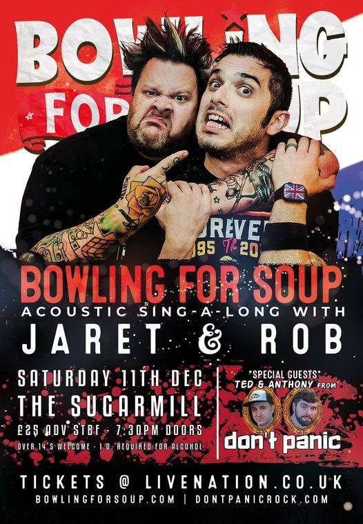Bowling For Soup Christmas Tour 2022 Bowling For Soup Acoustic Singalong At The Sugarmill, The Sugarmill,  Stoke-On-Trent, May 25 2022 | Allevents.in