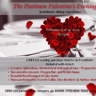 Valentine's day dinner dance 2017 The Platinum Valentines Evening Dinner, 1990 Parker Rd SE, Conyers
