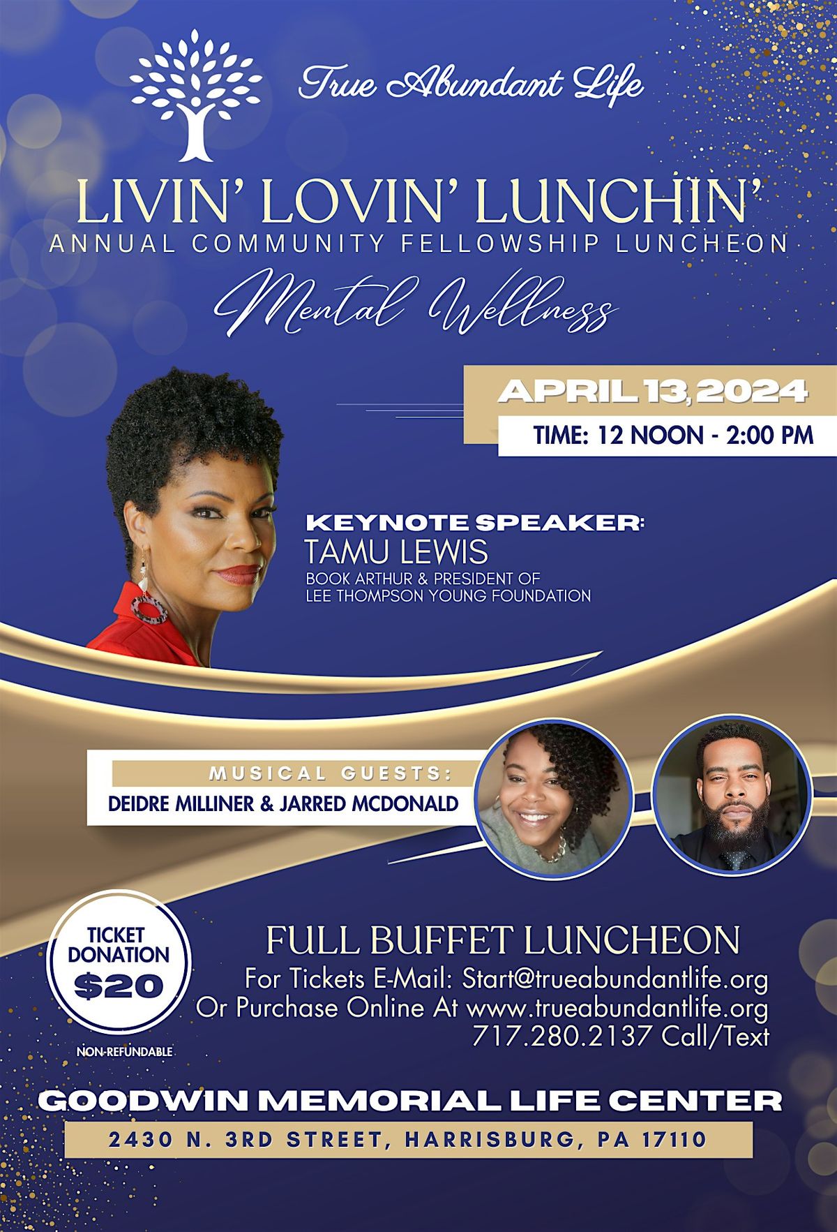 Livin Lovin Lunchin Annual Community Fellowship Luncheon, GOODWIN