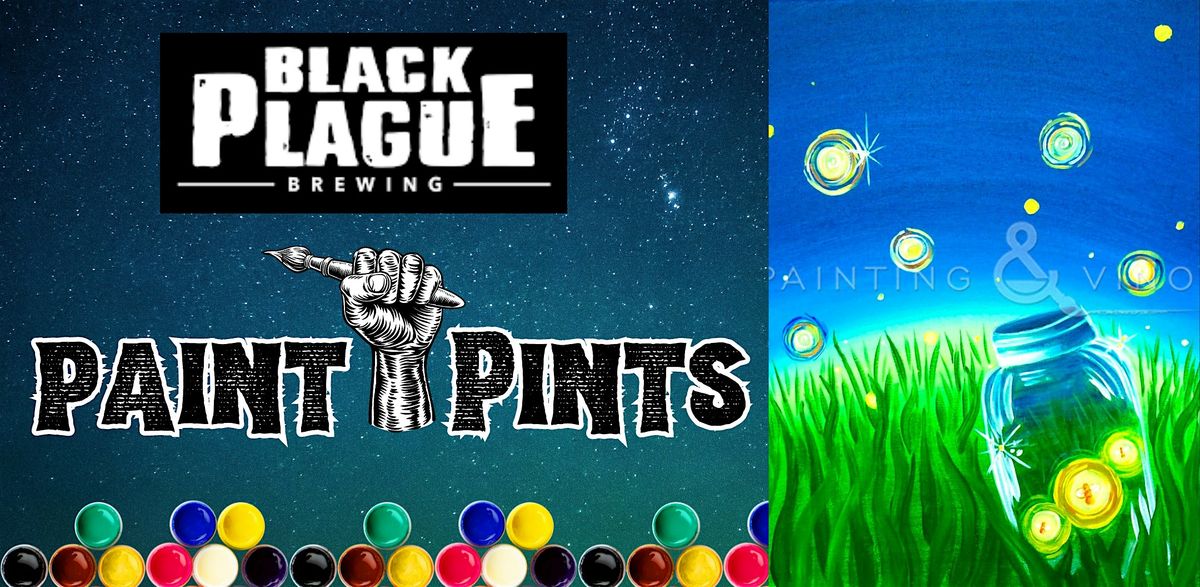 Dancing Fireflies Paint and Sip, Black Plague Brewing, Oceanside, 14