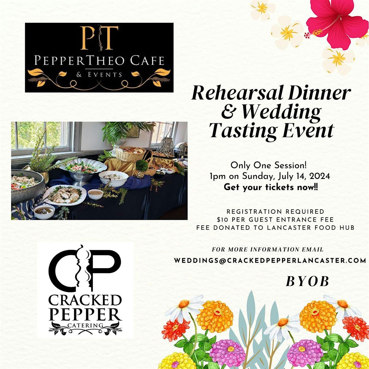 Rehearsal Dinner & Wedding Fall Tasting Event, Pepper Theo Cafe