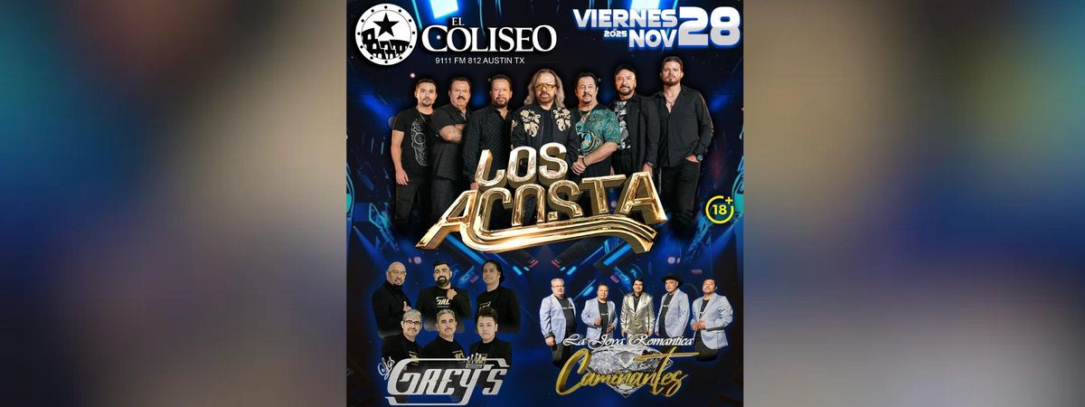 LOS ACOSTA, LOS GREY'S & MAS, 28 November | Event in Austin | AllEvents