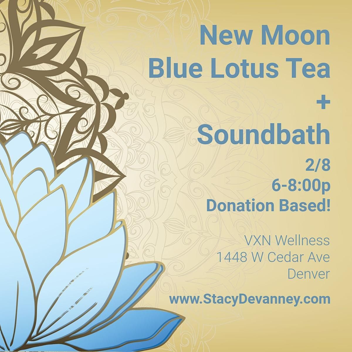 New Moon Blue Lotus Tea + Sound Bath, 1448 W Cedar Ave, Denver, 8 ...