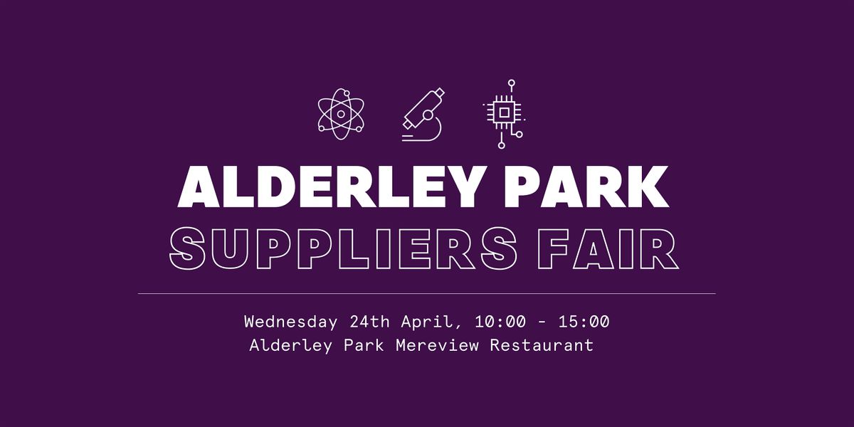 Alderley Park Suppliers Fair Spring 2024 Delegate Ticket, Alderley