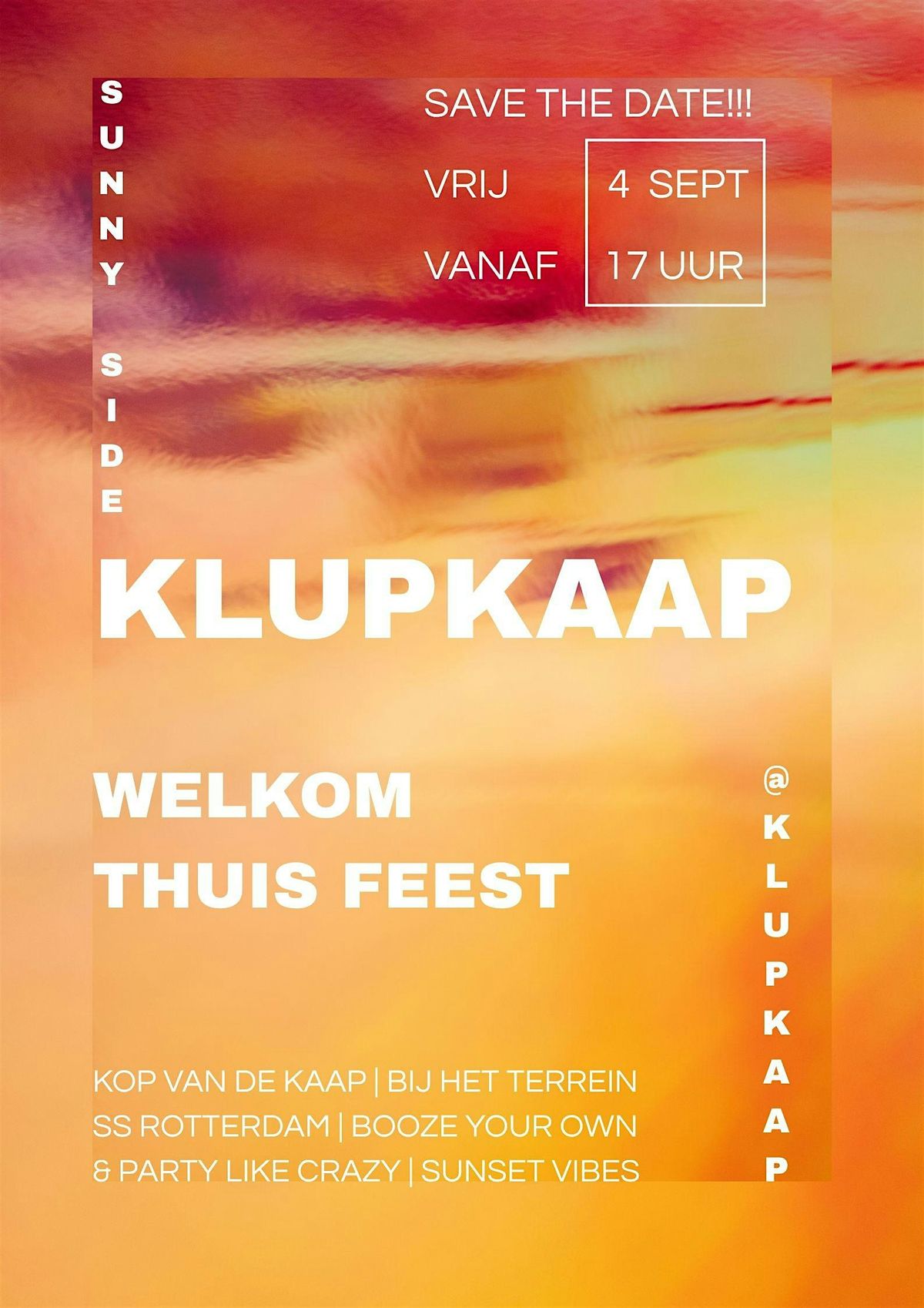 KlupKaap welkom thuis feest