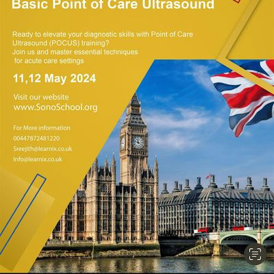 POCUS PLUS COURSE -Point of Care Ultrasound, Kettering, UK, 11 May to ...