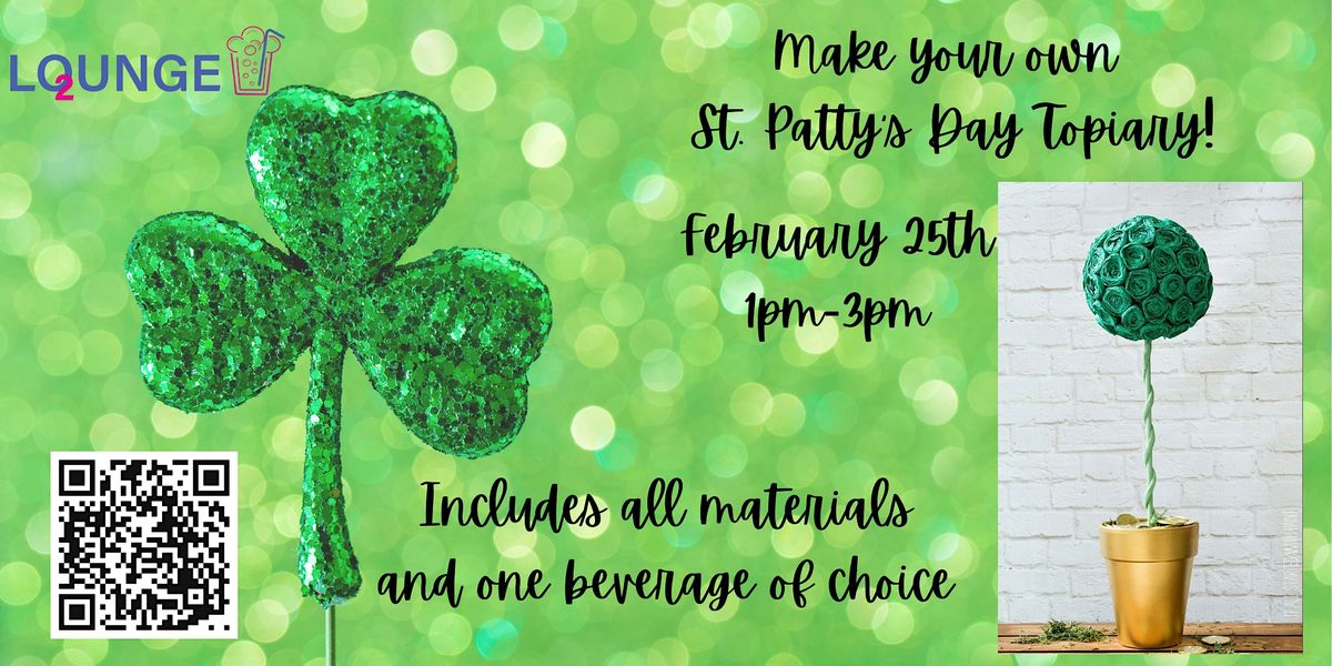 st patricks day topeary