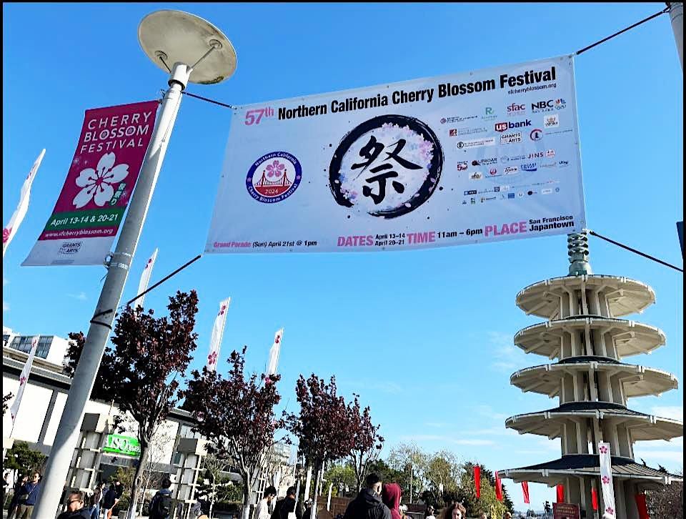 Art Booth at Northern California Cherry Blossom Festival in Japantown