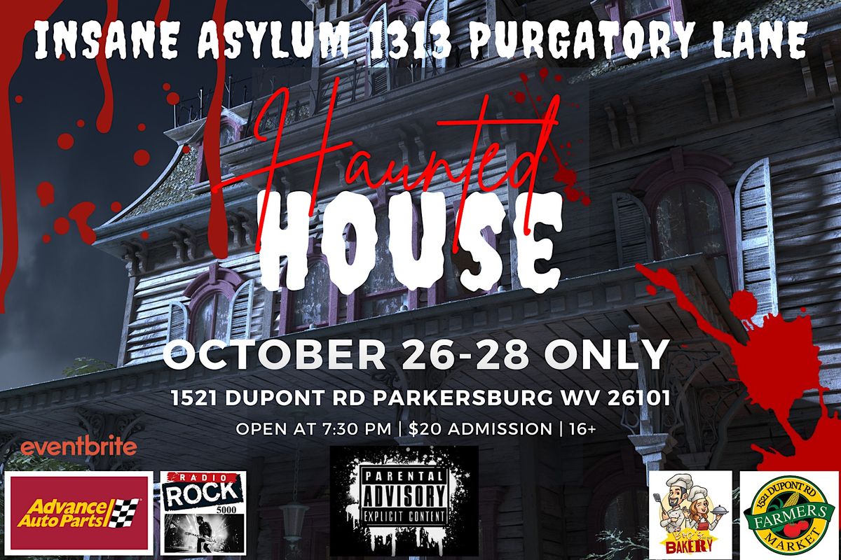1313 Purgatory Lane Insane Asylum Haunted House, Insane Asylum Haunted