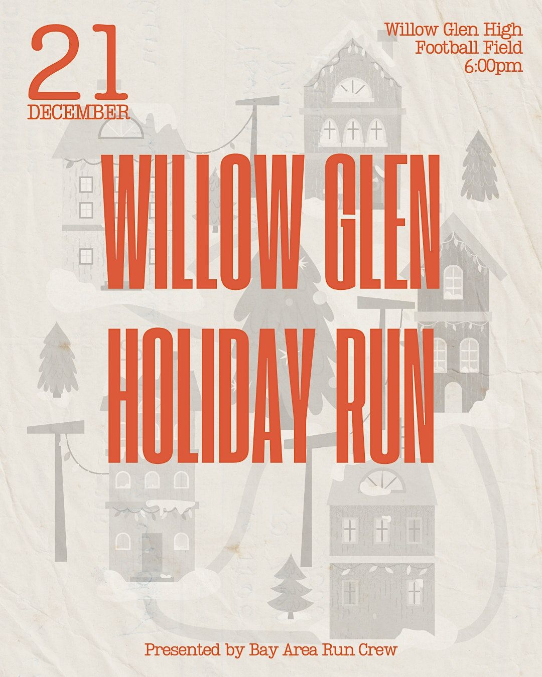 BARC Willow Glen Holiday Lights Run, Willow Glen High School Track, San