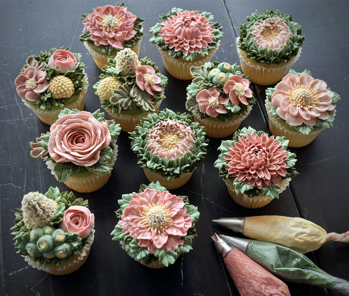 Buttercream Floral Cupcake Decorating Class - February 22, The ...