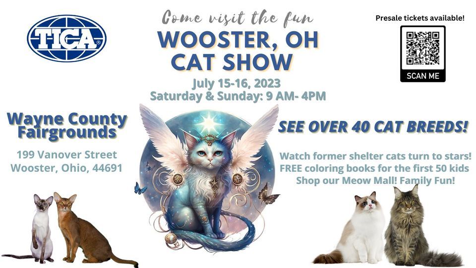 Come visit the fun Wooster, OH Cat Show THIS WEEKEND!, Wayne County