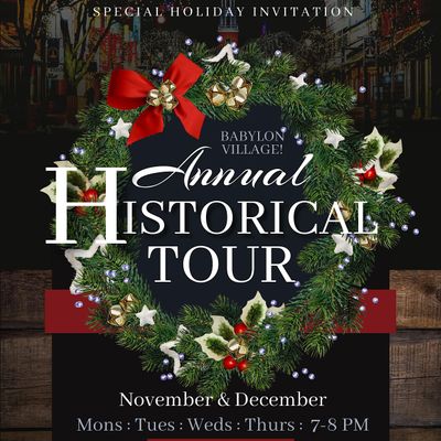 HISTORICAL WALKING TOUR OF BABYLON VILLAGE!, 15 Deer Pk Ave, Babylon