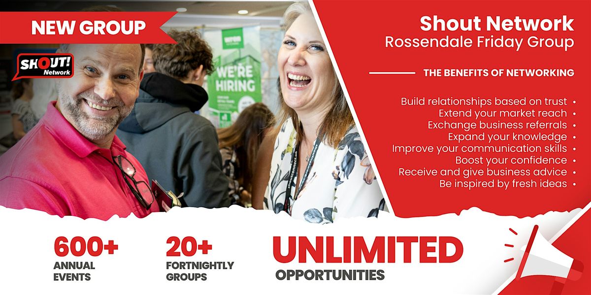 Shout Network Rossendale Friday Morning Networking Group | Event in Rawtenstall | AllEvents