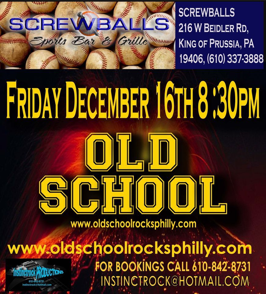 OLD SCHOOL HOLIDAY PARTY AT SCREWBALLS!, Screwballs Sports Bar and Grille, King Of Prussia, 16