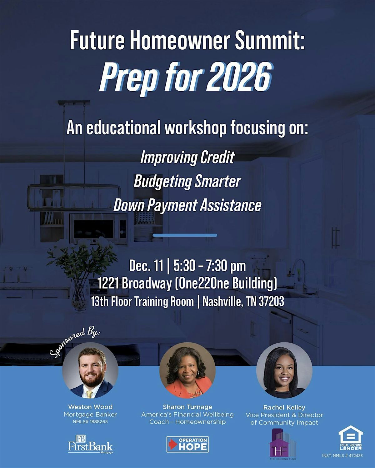 Future Homeowner Summit: Prep for 2026, 11 December | Event in Nashville | AllEvents