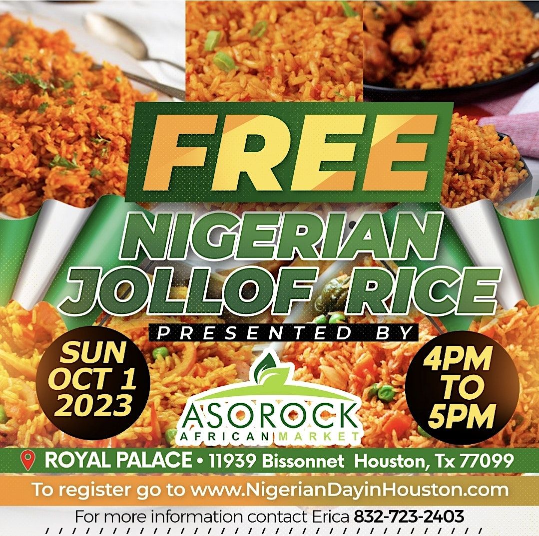 Free Jollof Rice Contest in Houston, Tx, Royal Palace, Houston, 1
