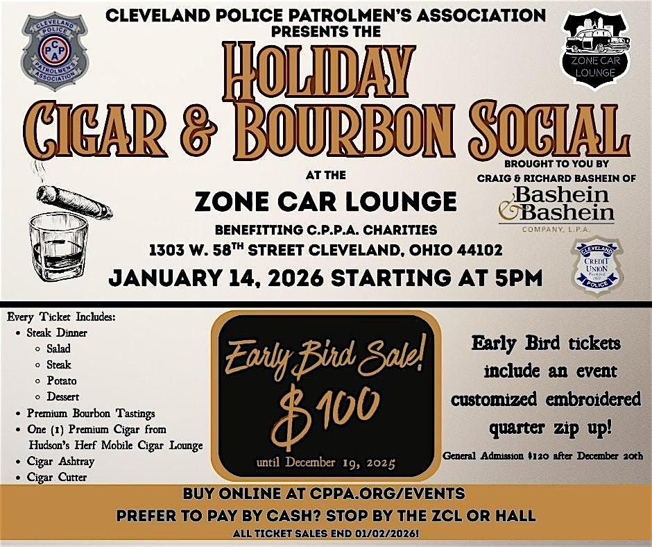 Holiday Cigar and Bourbon Social, 10 January | Event in Cleveland | AllEvents