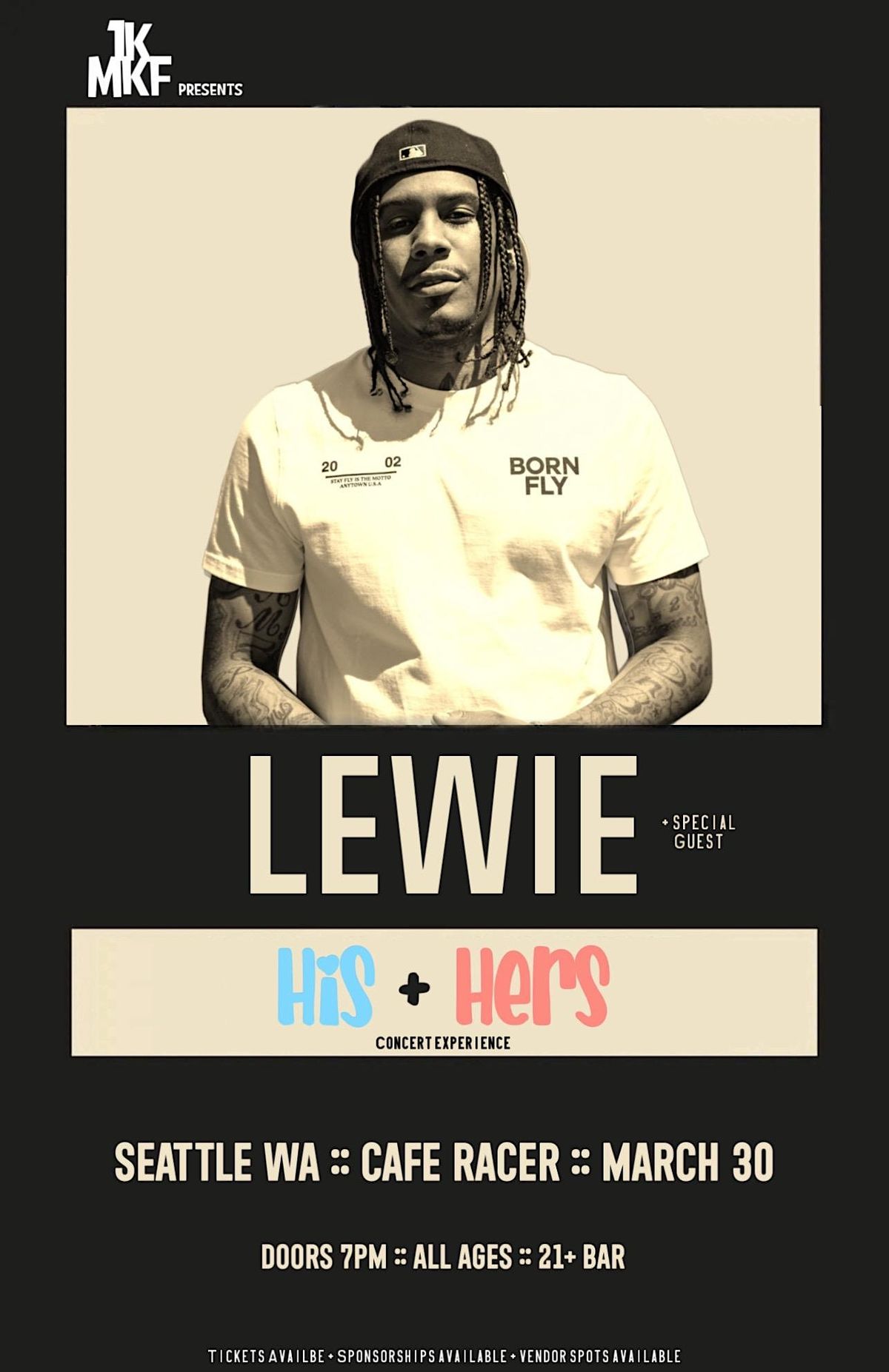 Lewie’s His/Hers Experience, Cafe Racer, Seattle, 30 March 2024 | AllEvents