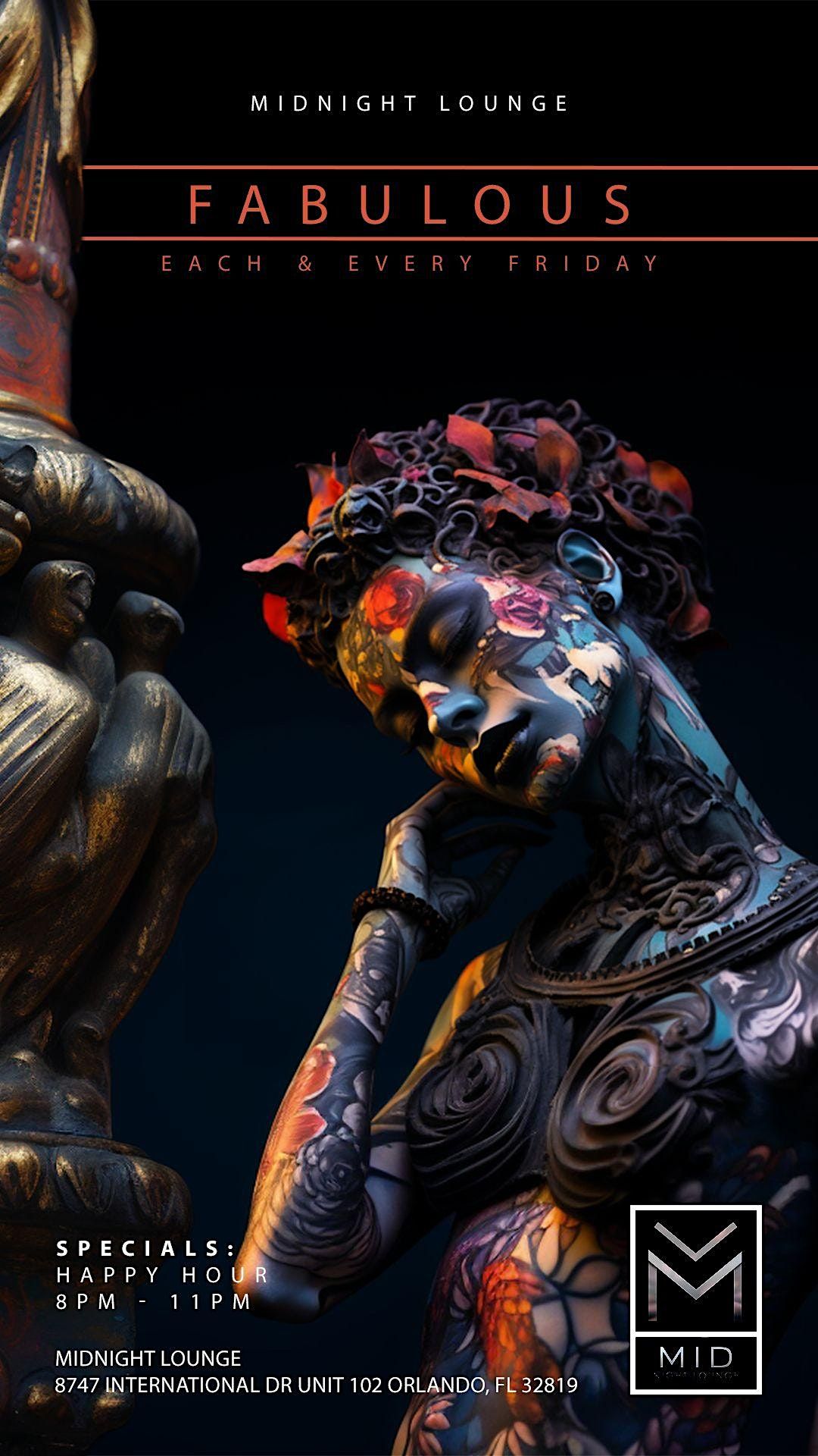 Fabulous Friday, Midnight Hookah lounge, Orlando, November 10 to