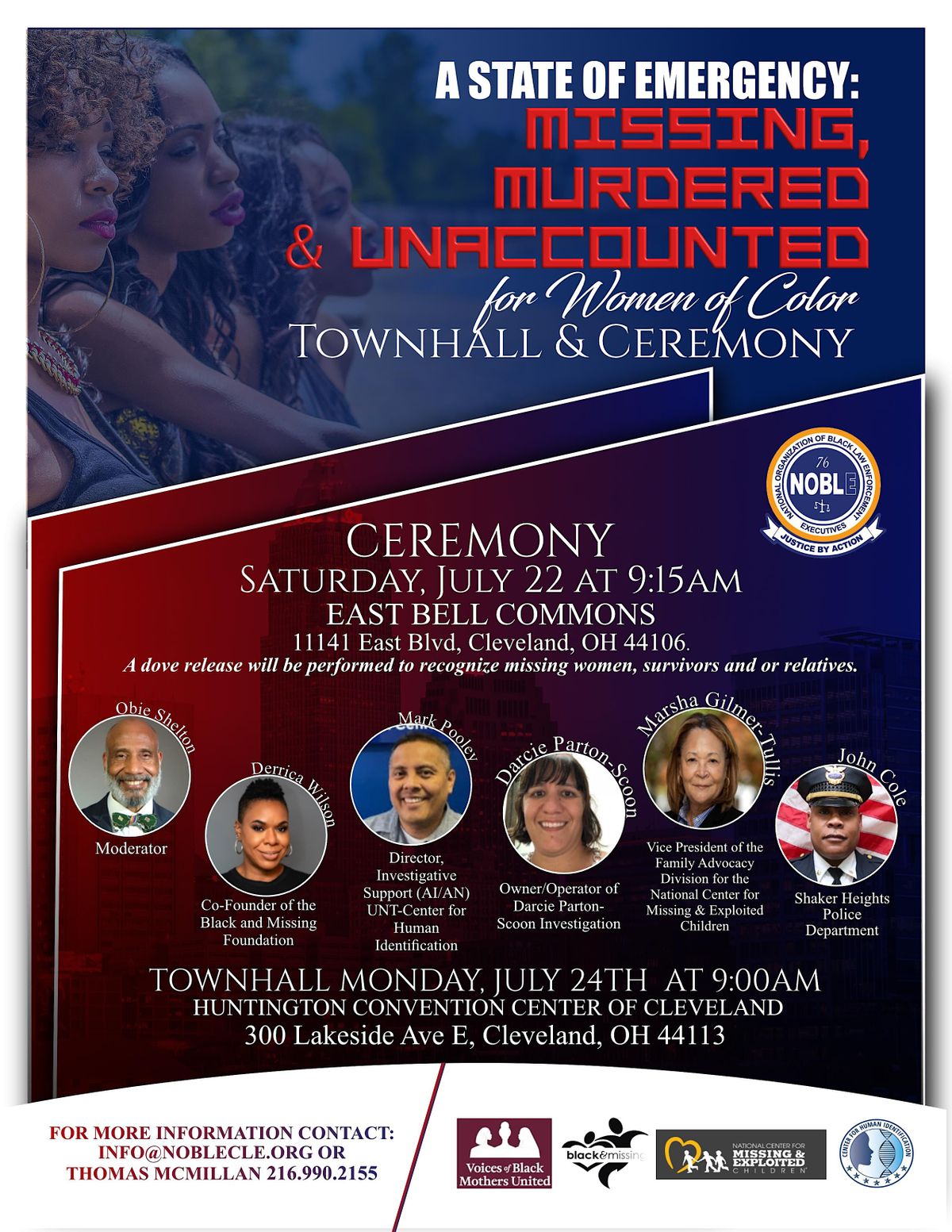 NOBLE National Call to Action for Missing Women of Color, EastBell